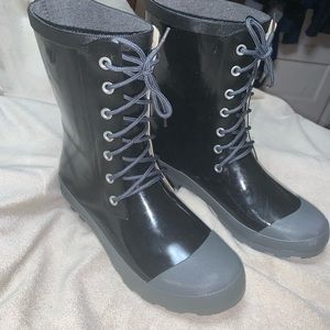 Electric Karma Black Rain Boots